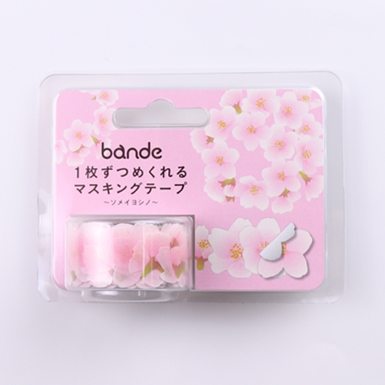 bande　1枚ずつめくれるマスキングテープ　ソメイヨシノ　/　桜の花びら